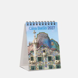 TRIANGLE POSTALS Calendario de escritorio 2027 mini Casa Batlló (9x12cm) lifetyle