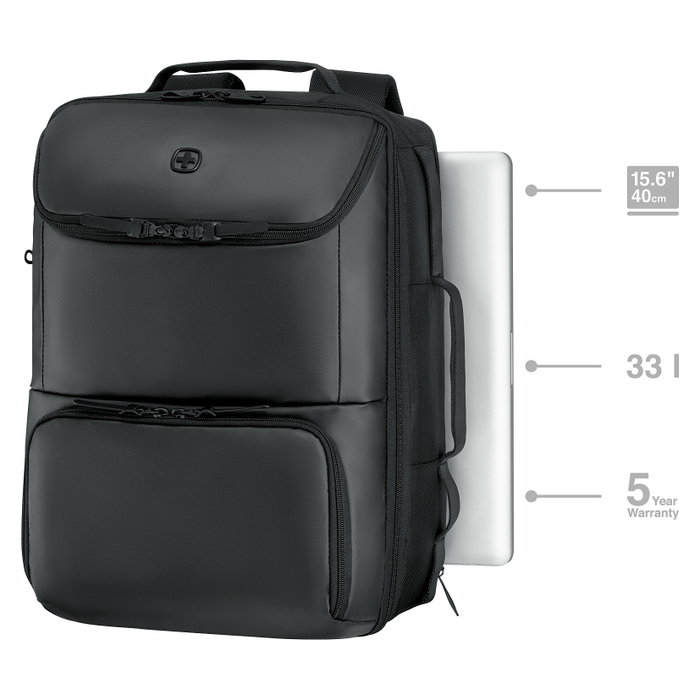 Wenger UrbanOne Travel 15,6 pulg. Mochila de viaje Negro Wenger UrbanOne Travel 15,6 pulg. Mochila de viaje Negro