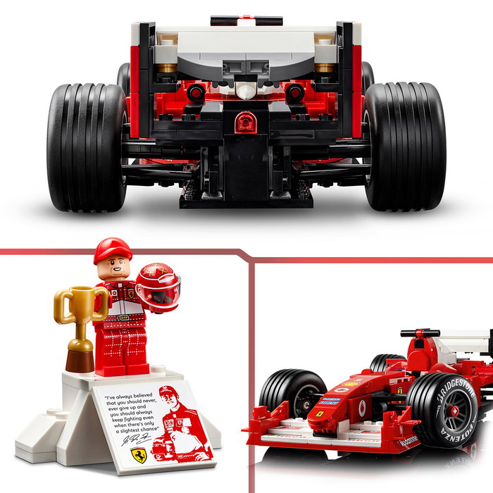 LEGO Icons Ferrari F2004 y Michael Schumacher 11375