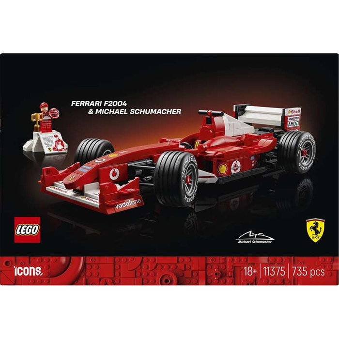 LEGO Icons Ferrari F2004 y Michael Schumacher 11375