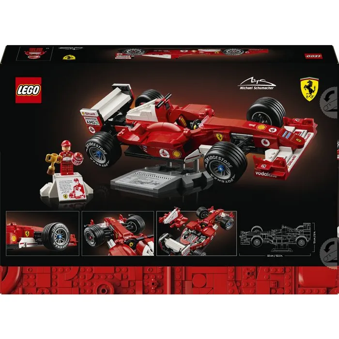 LEGO Icons Ferrari F2004 y Michael Schumacher 11375