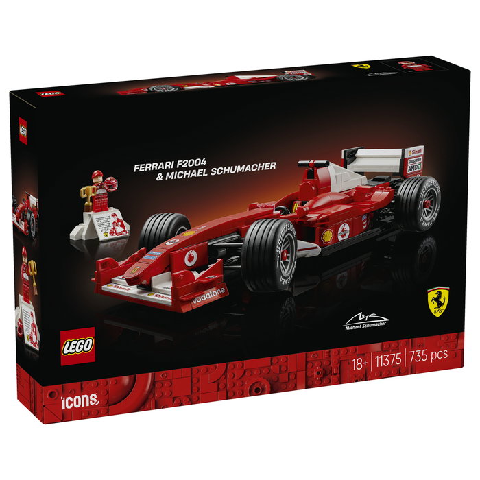 LEGO Icons Ferrari F2004 y Michael Schumacher 11375