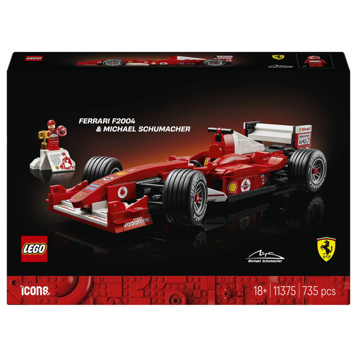 LEGO Icons Ferrari F2004 y Michael Schumacher 11375