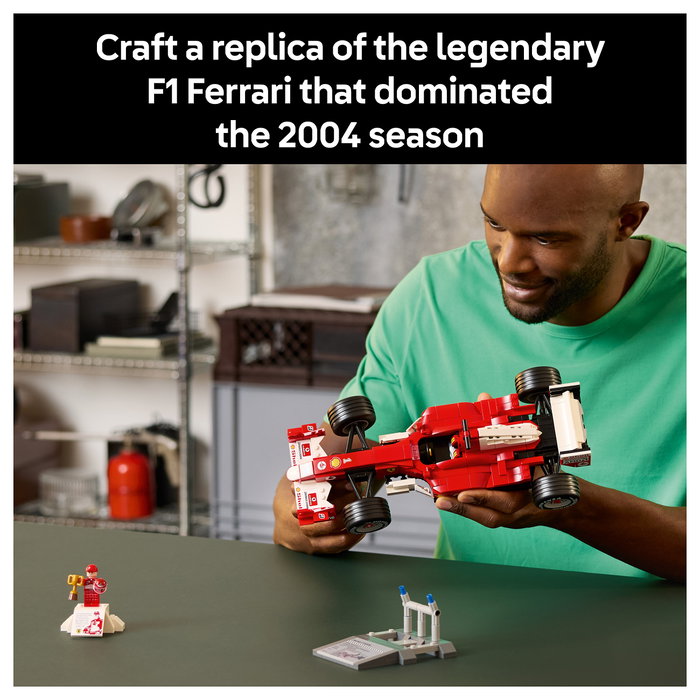 LEGO Icons Ferrari F2004 y Michael Schumacher 11375