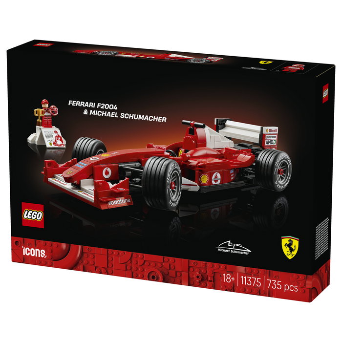 LEGO Icons Ferrari F2004 y Michael Schumacher 11375