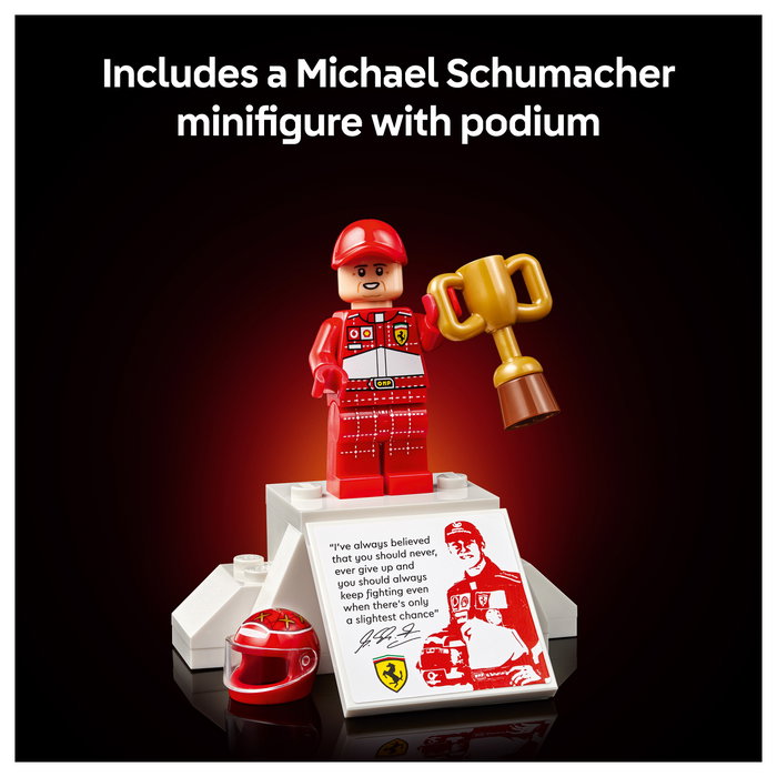LEGO Icons Ferrari F2004 y Michael Schumacher 11375