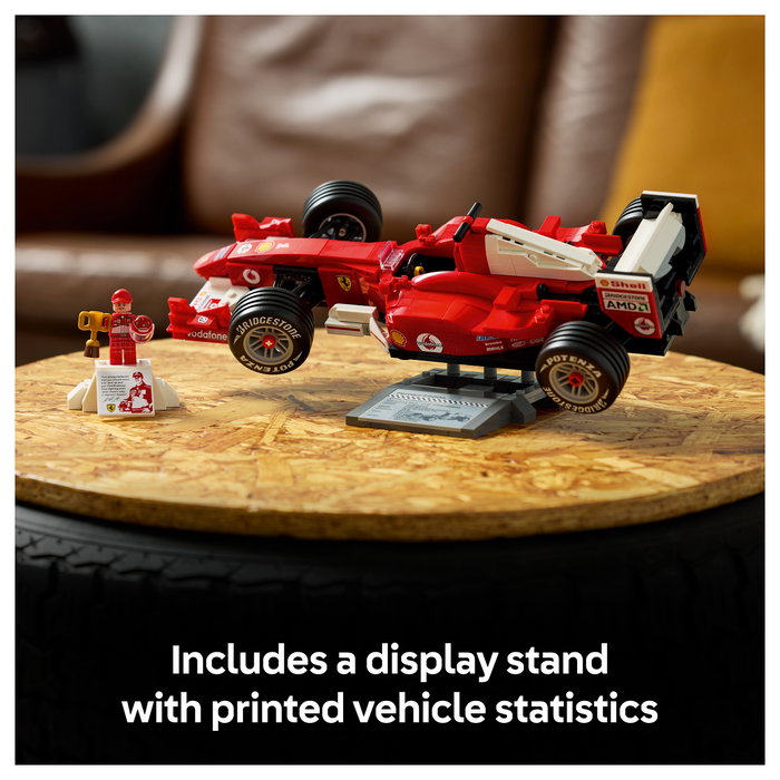 LEGO Icons Ferrari F2004 y Michael Schumacher 11375