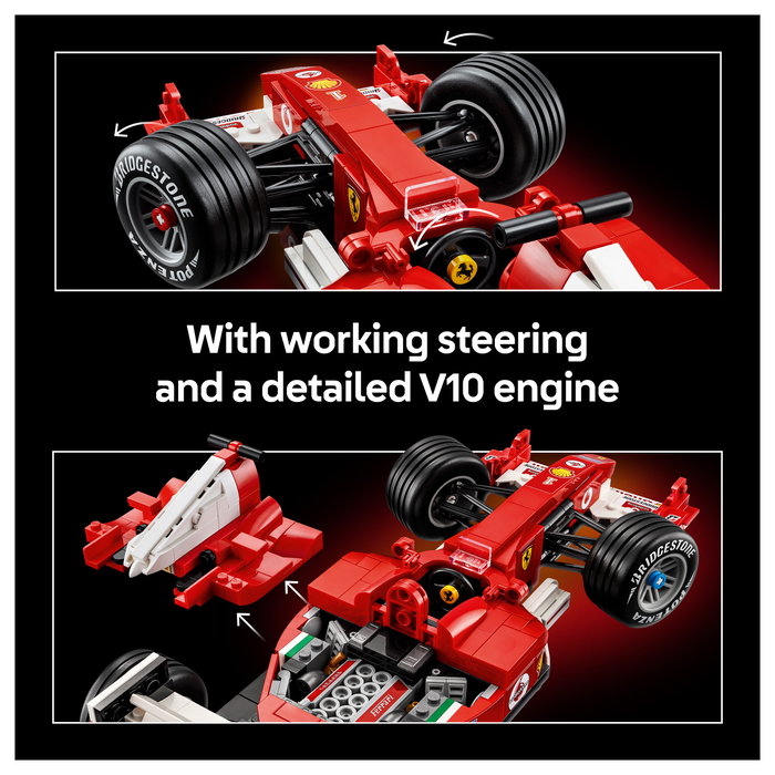 LEGO Icons Ferrari F2004 y Michael Schumacher 11375