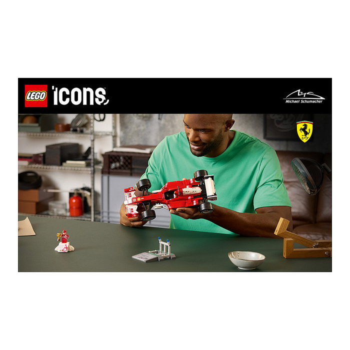 LEGO Icons Ferrari F2004 y Michael Schumacher 11375