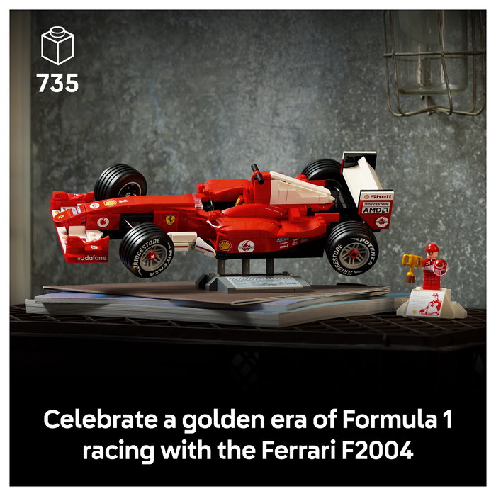 LEGO Icons Ferrari F2004 y Michael Schumacher 11375