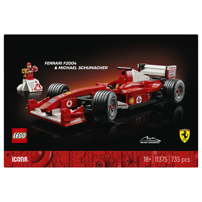 LEGO Icons Ferrari F2004 y Michael Schumacher 11375