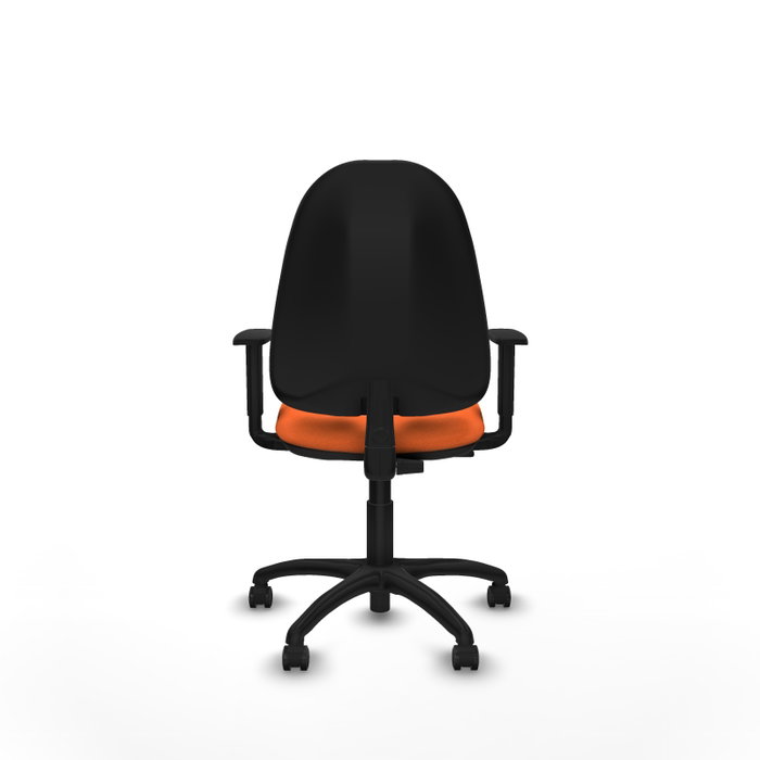 PIQUERAS Y CRESPO Silla de oficina Algarra Naranja con Brazos 1D y Ruedas para Parqué PIQUERAS Y CRESPO Silla de oficina Algarra Naranja con Brazos 1D y Ruedas para Parqué