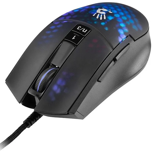 A4Tech Bloody L65 MAX RGB Honeycomb Mouse Gaming - Alámbrico, Sensor Óptico 12000 DPI, Ultraligero 78g, Iluminación RGB, Diseño Honeycomb A4Tech Bloody L65 MAX RGB Honeycomb Mouse Gaming - Alámbrico, Sensor Óptico 12000 DPI, Ultraligero 78g, Iluminación RGB, Diseño Honeycomb