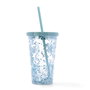 Vaso con Tapa y Pajita Plástico Quidate Quid 42,5 cL (12 Unidades)