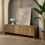 Mueble Tv Madera de Mango Salón 160 X 40 X 50 cm