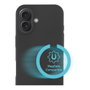 4smarts Funda de Silicona Compatible con MagSafe para Apple iPhone 17 (Negro, 541568) - Protección contra Caídas y Rayones