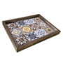 Aberto Design AT-002 Bandeja Decorativa 30x40 cm, MDF y Madera de Pino, para Hogar y Arte