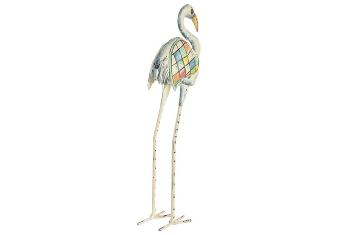 DKD Home Decor Figuras de Metal Surtido Azul y Blanco 65x26x16 cm