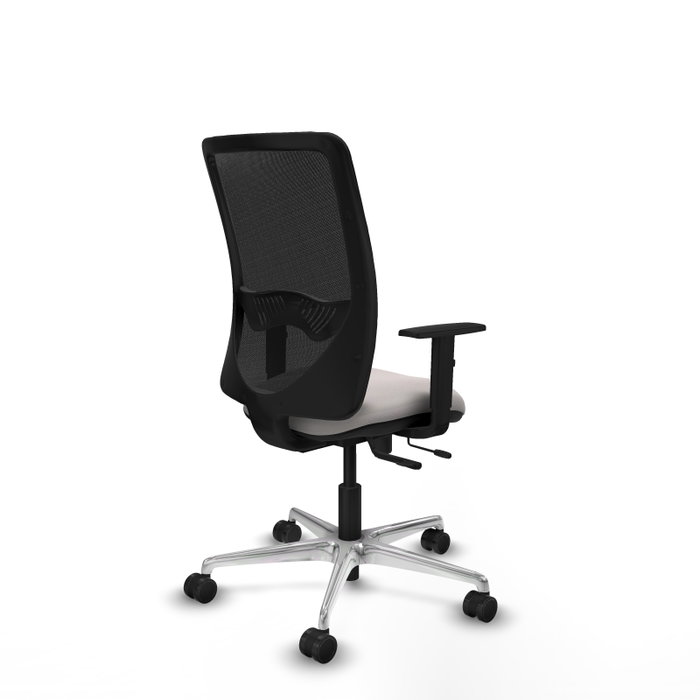 PIQUERAS Y CRESPO Silla de oficina Zulema con mecanismo Sincro/Traslack, Blanco y Negro