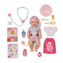 Zapf Creation Muñeca Baby Born Lena Cuidaditos 36 Cm 840467 con 6 Funciones y Accesorios