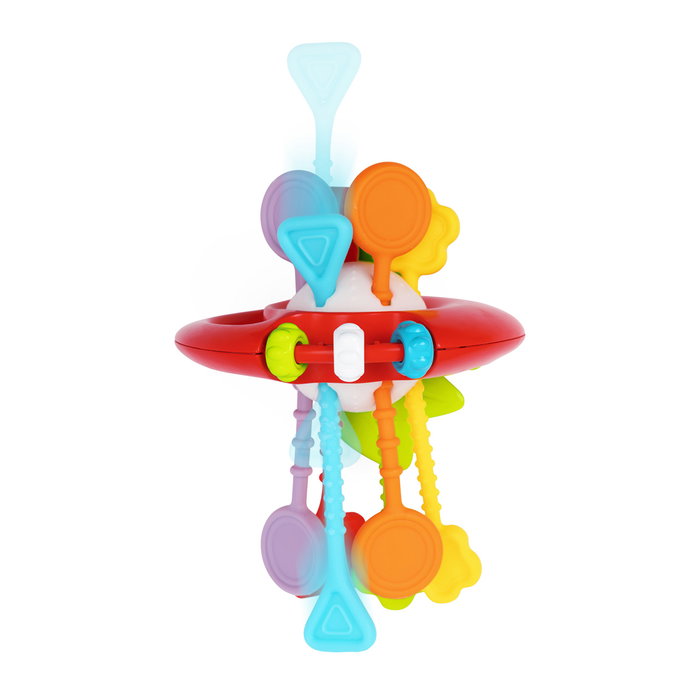 Chicco Manzana Pull String - Juguete de Actividades Manuales con 6 Cuerdas Sensoriales +12 Meses