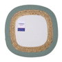 Luminarc Mantel Individual Bodo Policotón y Yute 38x38 cm Blanco