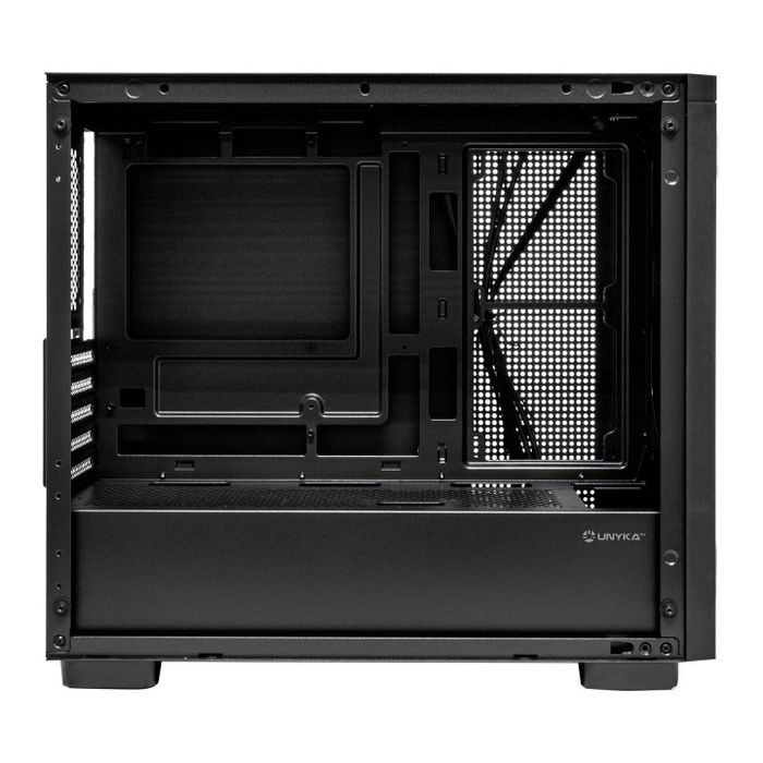 Unyka Revelat Mesh Edge ARGB - Caja de Ordenador Gaming MicroATX con 4 Ventiladores ARGB, Vidrio Templado, Compatible GPU 450mm y Refrigeración Líquida