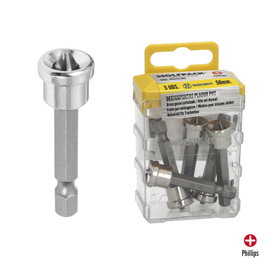 WOLFPACK LINEA PROFESIONAL Destorpuntas Pladur PH2 50 mm (5 piezas)