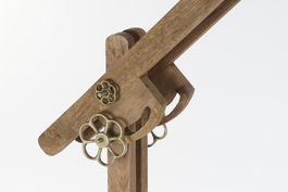 DKD Home Decor Lámpara de Pie Loft Marrón Dorado 25 x 140 x 85 cm