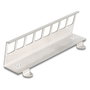 DeLOCK 90657 Soporte Keystone de 8 puertos para riel DIN en acero inoxidable gris