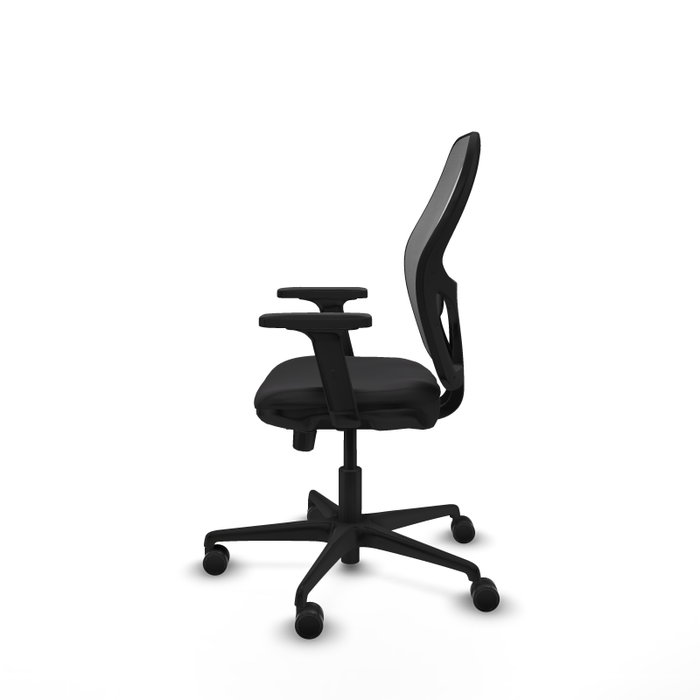 PIQUERAS Y CRESPO Silla de oficina Jorquera con mecanismo Sincro/Traslack, Negro/Gris