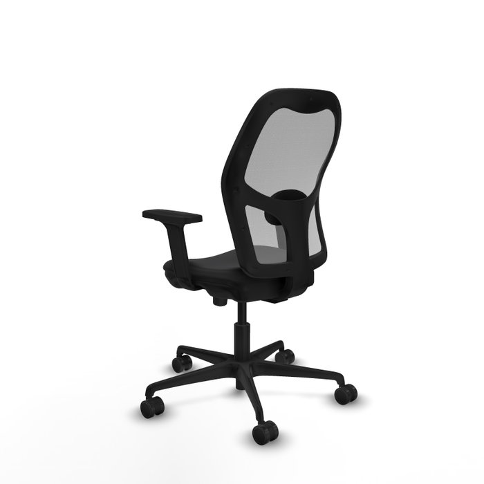 PIQUERAS Y CRESPO Silla de oficina Jorquera con mecanismo Sincro/Traslack, Negro/Gris