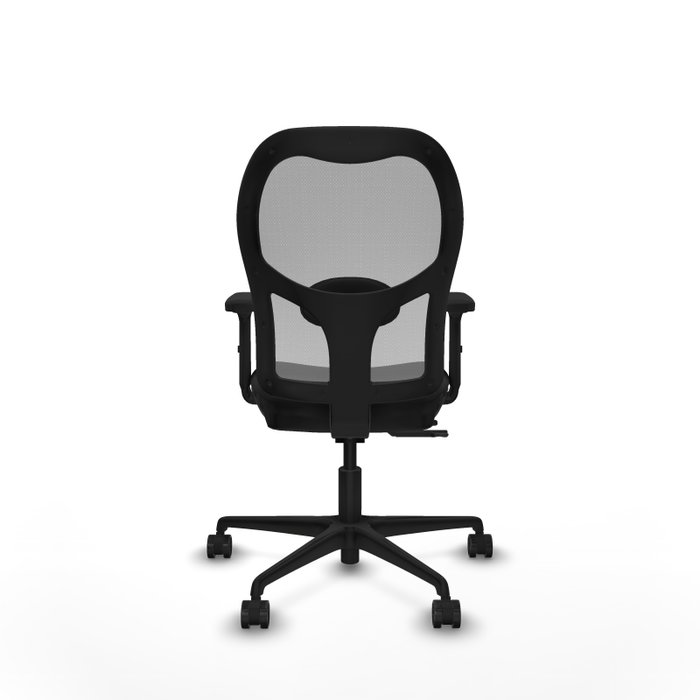 PIQUERAS Y CRESPO Silla de oficina Jorquera con mecanismo Sincro/Traslack, Negro/Gris