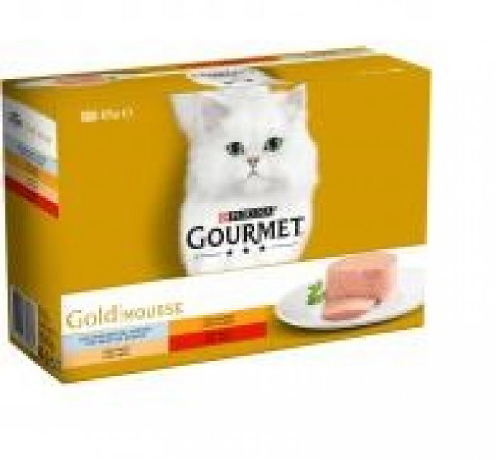 Purina Gourmet Gold Multi Mousse Surtido 12x85g