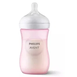 AVENT Biberón Natural Response SCF903/11, 260 ml, Rosa