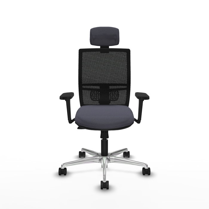 PIQUERAS Y CRESPO Silla de oficina Yunquera con mecanismo Sincro/Traslack, Gris oscuro y Negro PIQUERAS Y CRESPO Silla de oficina Yunquera con mecanismo Sincro/Traslack, Gris oscuro y Negro