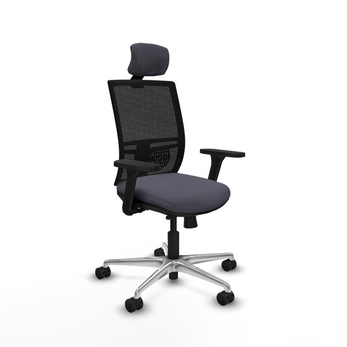 PIQUERAS Y CRESPO Silla de oficina Yunquera con mecanismo Sincro/Traslack, Gris oscuro y Negro PIQUERAS Y CRESPO Silla de oficina Yunquera con mecanismo Sincro/Traslack, Gris oscuro y Negro