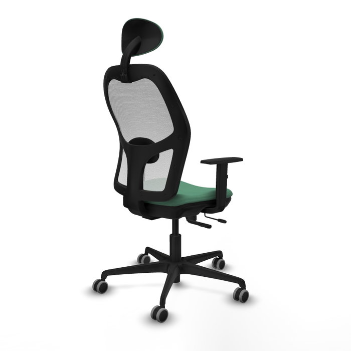 PIQUERAS Y CRESPO Silla de oficina Jorquera Verde Esmeralda y Blanco