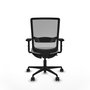 PIQUERAS Y CRESPO Silla de oficina Haches Gris claro/Gris con mecanismo Sincro/Traslack y brazos 2D