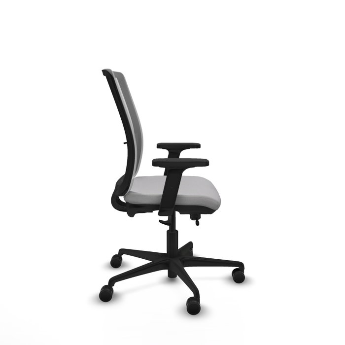 PIQUERAS Y CRESPO Silla de oficina Haches Gris claro/Gris con mecanismo Sincro/Traslack y brazos 2D PIQUERAS Y CRESPO Silla de oficina Haches Gris claro/Gris con mecanismo Sincro/Traslack y brazos 2D