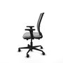 PIQUERAS Y CRESPO Silla de oficina Haches Gris claro/Gris con mecanismo Sincro/Traslack y brazos 2D