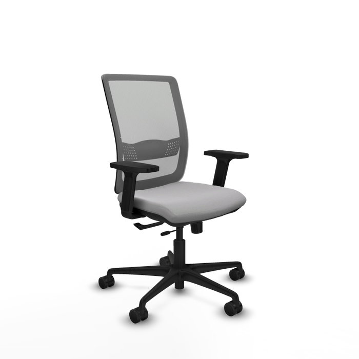 PIQUERAS Y CRESPO Silla de oficina Haches Gris claro/Gris con mecanismo Sincro/Traslack y brazos 2D PIQUERAS Y CRESPO Silla de oficina Haches Gris claro/Gris con mecanismo Sincro/Traslack y brazos 2D