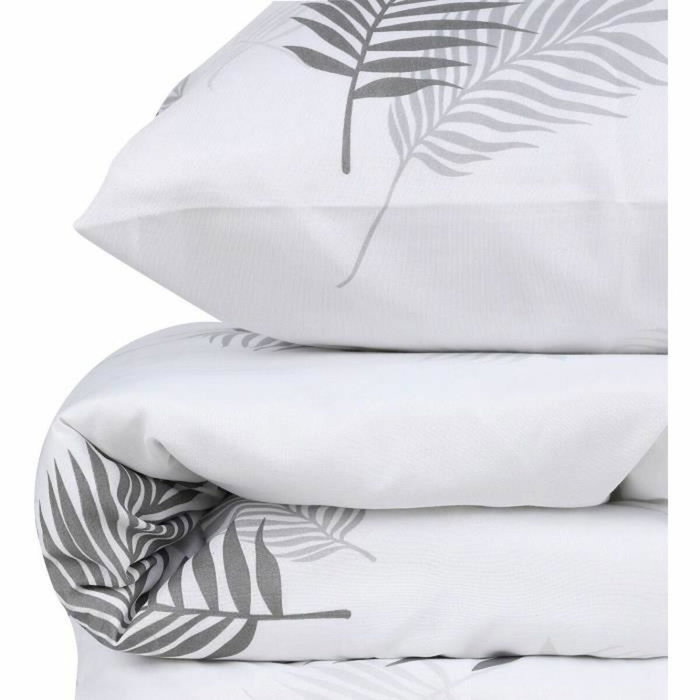 Aucune Juego de cama Gris - 1 funda nórdica 220x240 cm + 2 fundas de almohada 60x60 cm Aucune Juego de cama Gris - 1 funda nórdica 220x240 cm + 2 fundas de almohada 60x60 cm