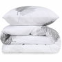 Aucune Juego de cama Gris - 1 funda nórdica 220x240 cm + 2 fundas de almohada 60x60 cm