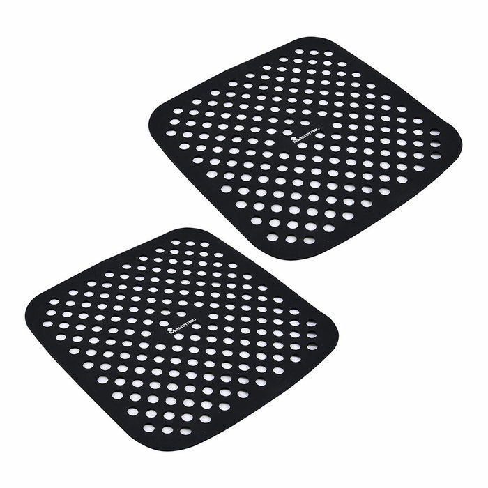 Masterpro Juego de 2 alfombras de silicona para hornear Bgmp-7701 Negro, 19x19 cm Masterpro Juego de 2 alfombras de silicona para hornear Bgmp-7701 Negro, 19x19 cm