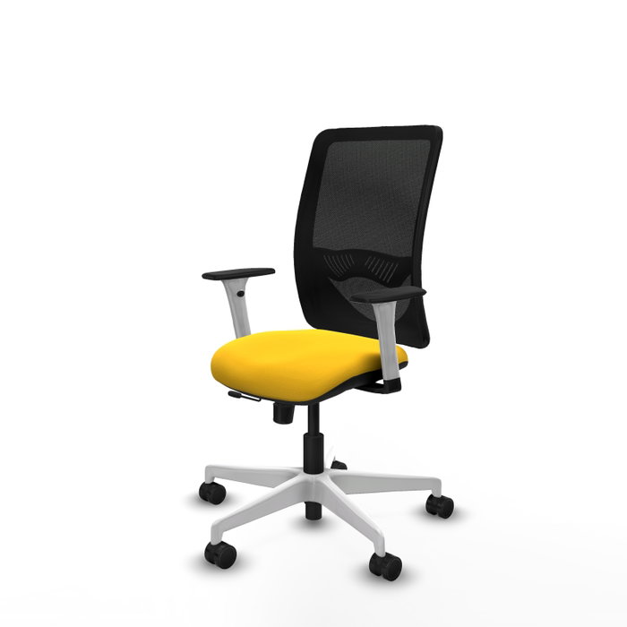 PIQUERAS Y CRESPO Silla de oficina Zulema con mecanismo Sincro/Traslack, Amarillo y Negro PIQUERAS Y CRESPO Silla de oficina Zulema con mecanismo Sincro/Traslack, Amarillo y Negro