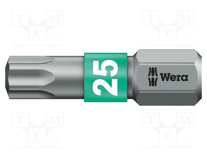 WERA Punta de destornillador Torx® TX25 BiTorsion 25 mm WERA Punta de destornillador Torx® TX25 BiTorsion 25 mm