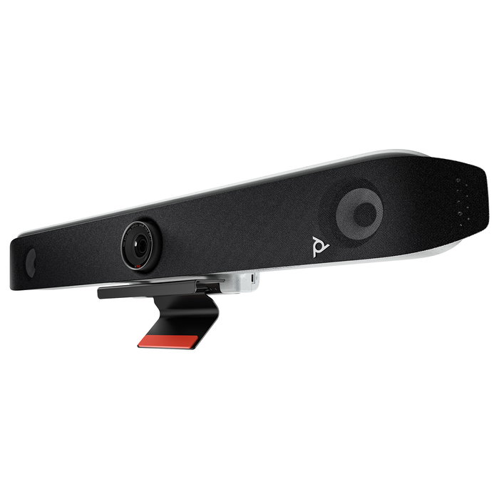 HP Poly Studio X52 GSA/TAA Sistema de Videoconferencia para Grupo 4K Ultra HD 60 fps, Cámara 20 MP, Zoom 5x, Altavoces, Micrófonos, HDMI, USB, Ethernet - Negro