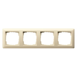 GIRA Marco Standard 55 para 4 mecanismos, cremeweiß
