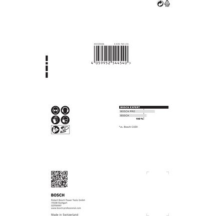 Bosch C470.100x150 mm.K18.10x Hoja lijadora para Madera 100x150 mm K180 (10 Unidades)